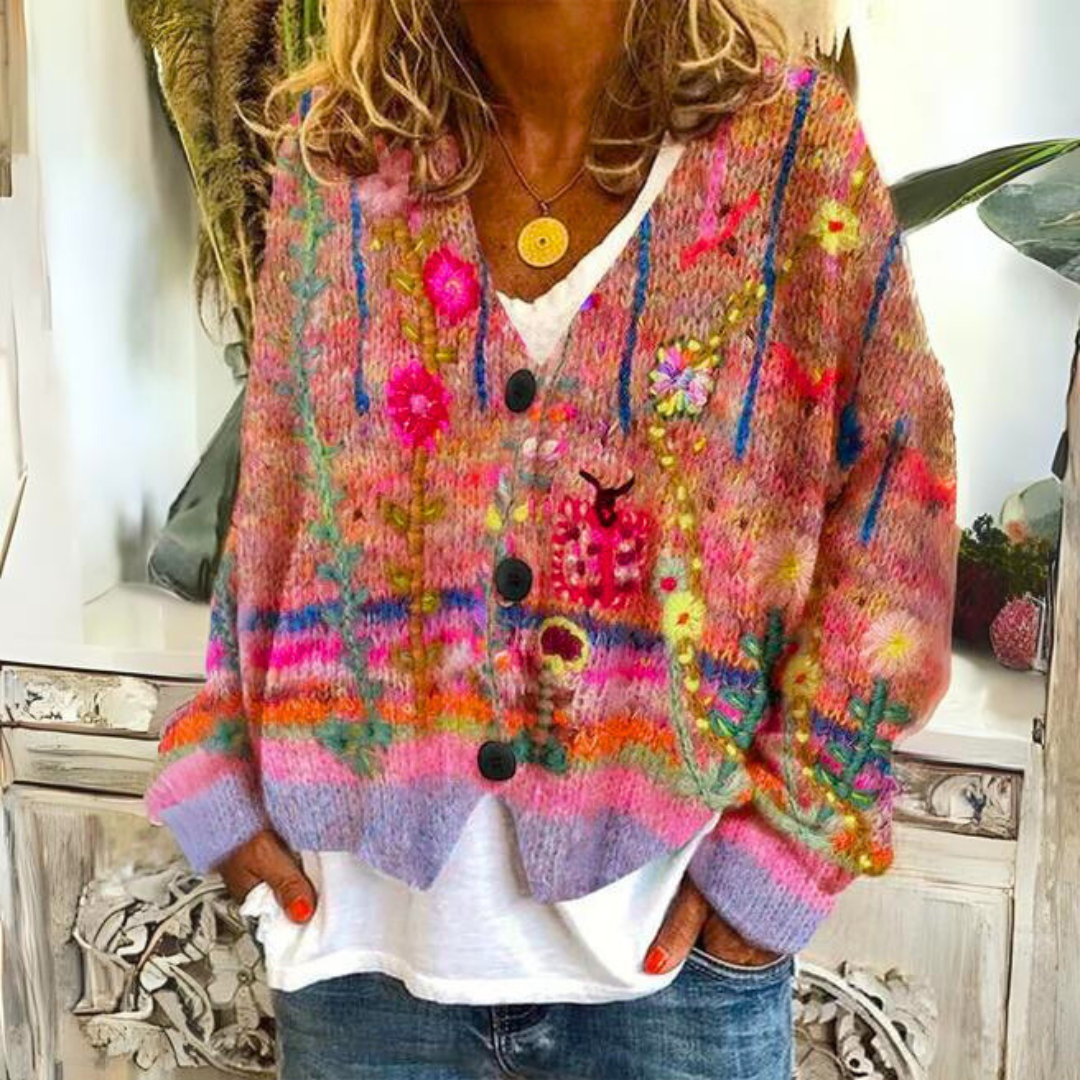 Leilani | Premium Embroidered Cardigan